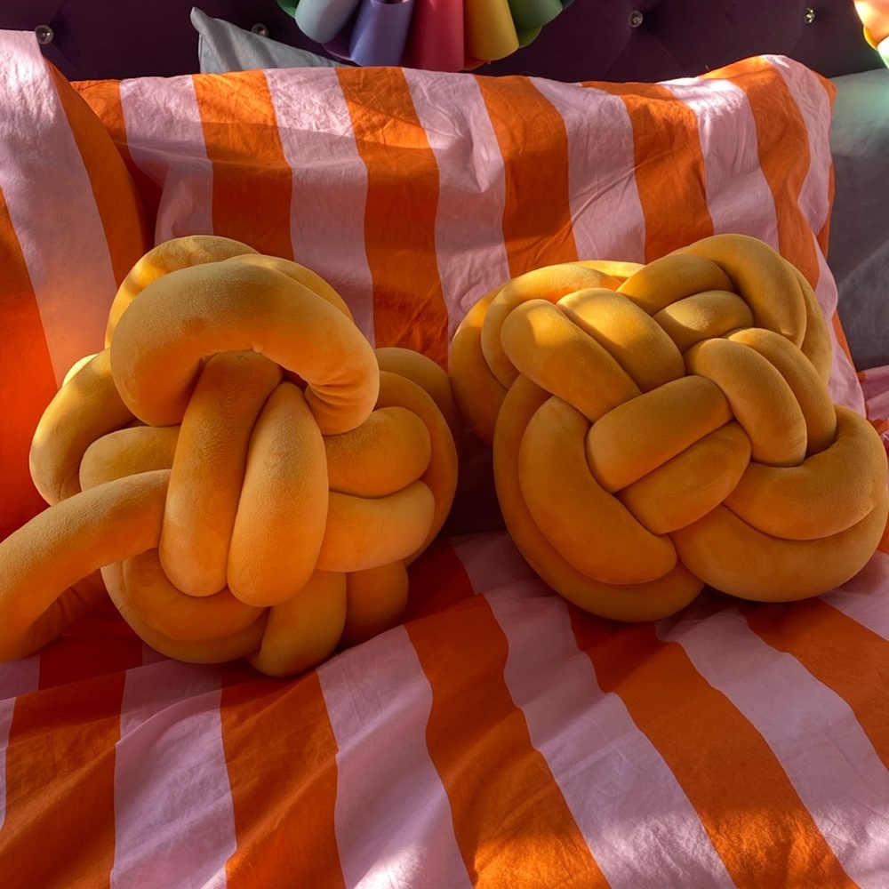 Mustard Accent Pillows | Bed, Bench, Windowsill